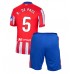 Atletico Madrid Rodrigo De Paul #5 Hjemmedraktsett Barn 2024-25 Korte ermer (+ Korte bukser)